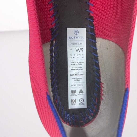 Rothy’s The Flat Round Toe Ballet Flats Size 9 Hot Pink Worn Twice - Picture 7 of 10